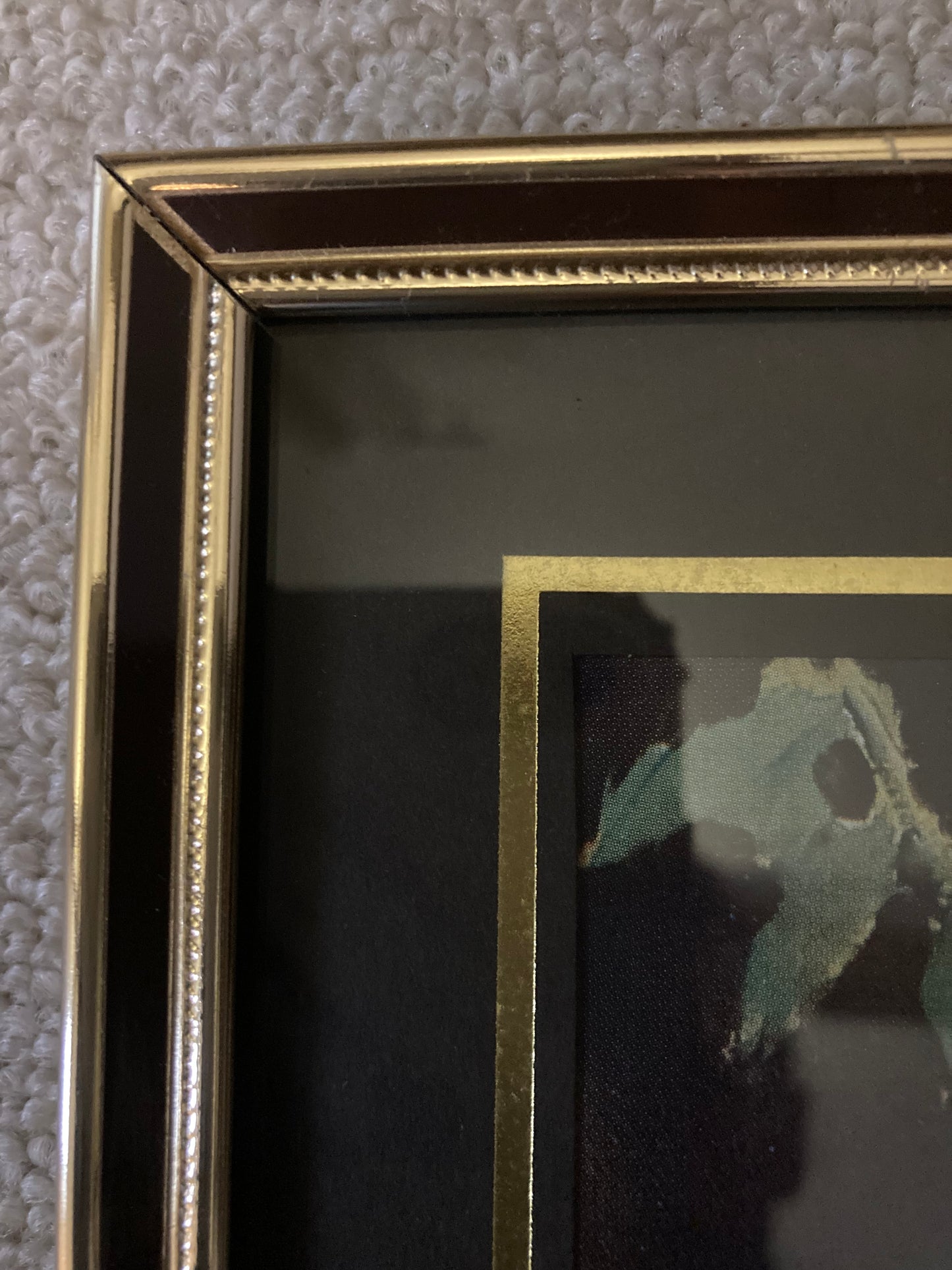 Pretty Edouard Manet Print in Vintage Brass Frame - Kristia Rose Collections