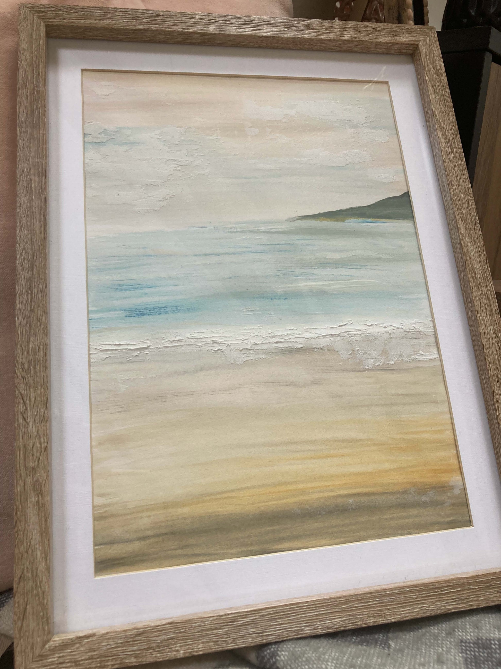 Pastel Seascape Original Framed Artwork - Kristia Rose Collections