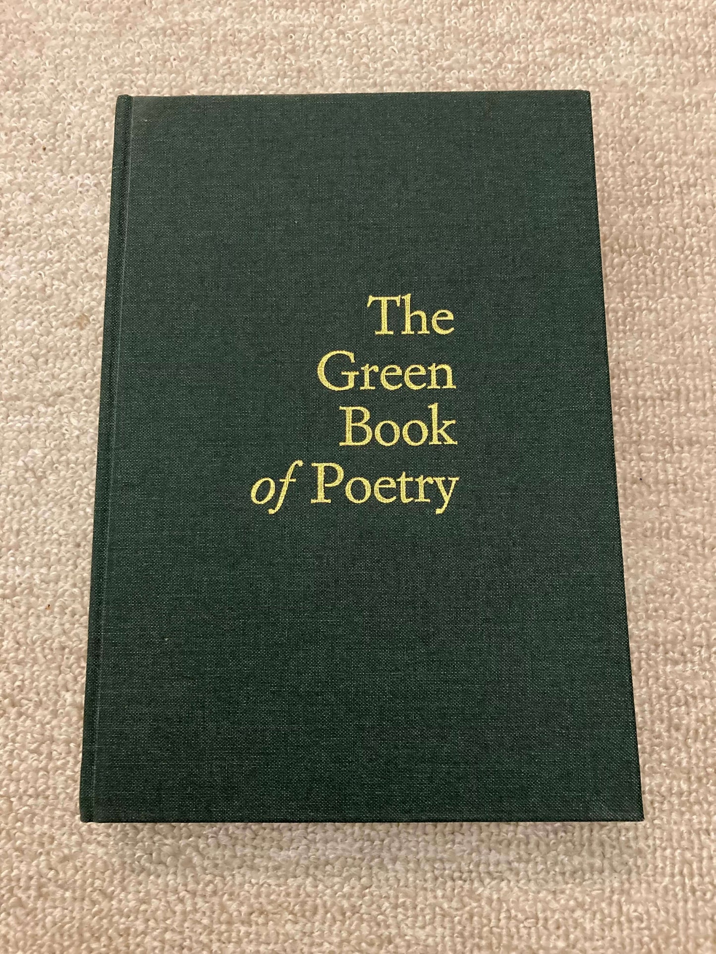 The Green Book of Poetry ( Coffee Table Styling )