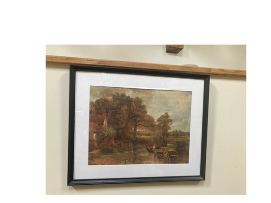 Vintage John Constable Print in Modern Frame - Kristia Rose Collections