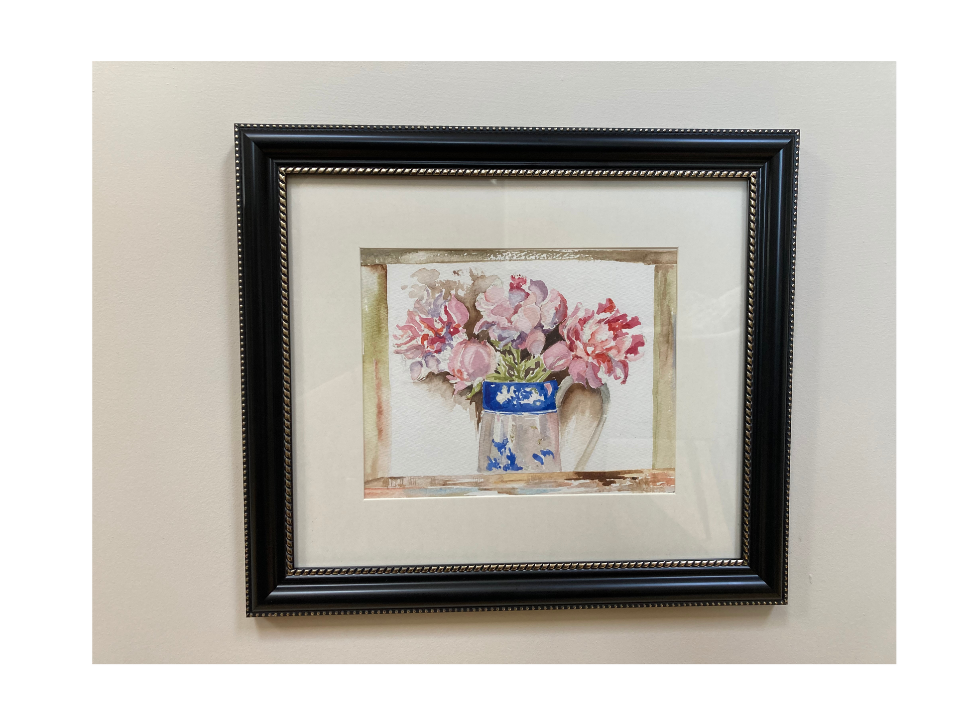 Original Watercolour in Beautiful Contemporary Frame - Kristia Rose Collections