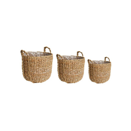 Natural Baskets Set of 3 - Kristia Rose Collections