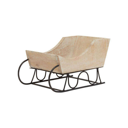 Charming Wooden Sleigh Decoration