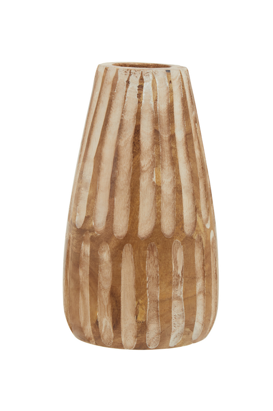 Large Natural Wooden Vase