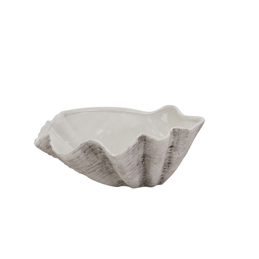 Coastal Theme Large Ceramic Shell Bowl - Kristia Rose Collections