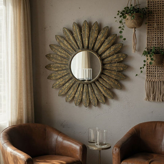 Wall Mirror With Tea Light Holder - Kristia Rose Collections