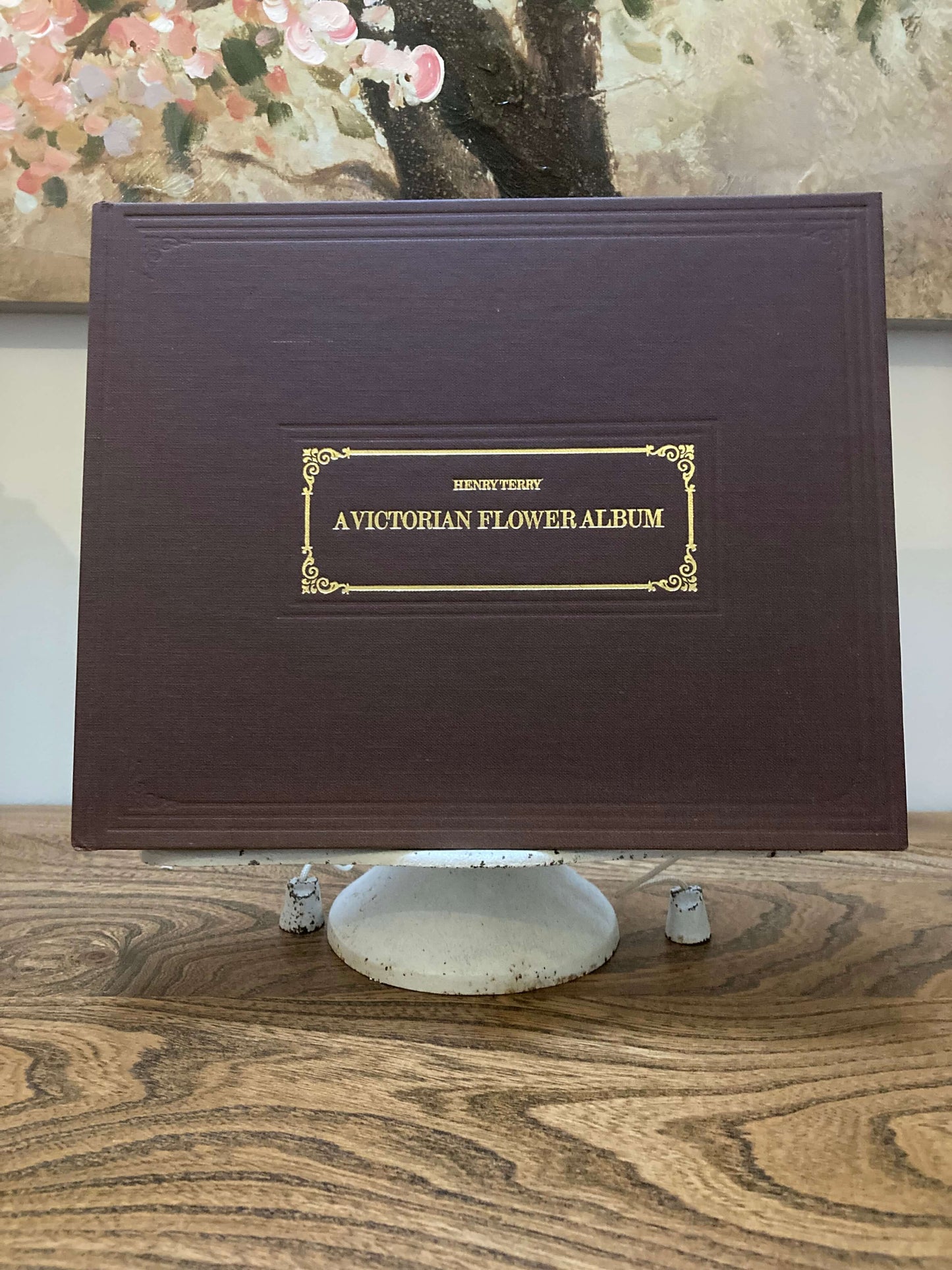 Vintage Coffee Table Styling Book - A Victorian Flower Album, by Henry Terry