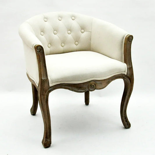 Linen Fabric Louis Chair - Kristia Rose Collections