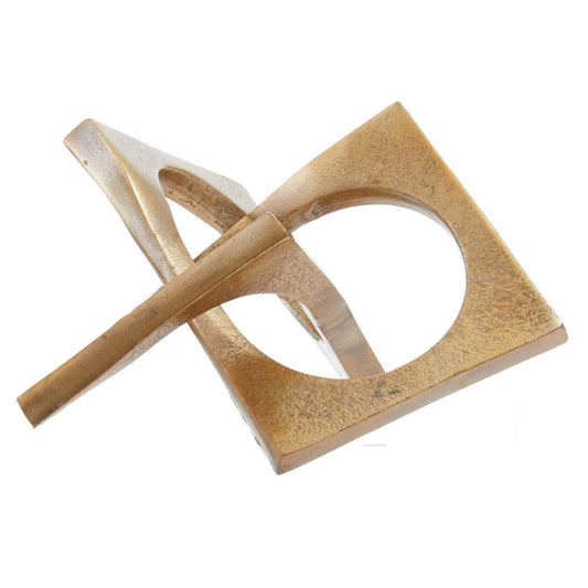Charlton Gold Finish Sculpture - Kristia Rose Collections