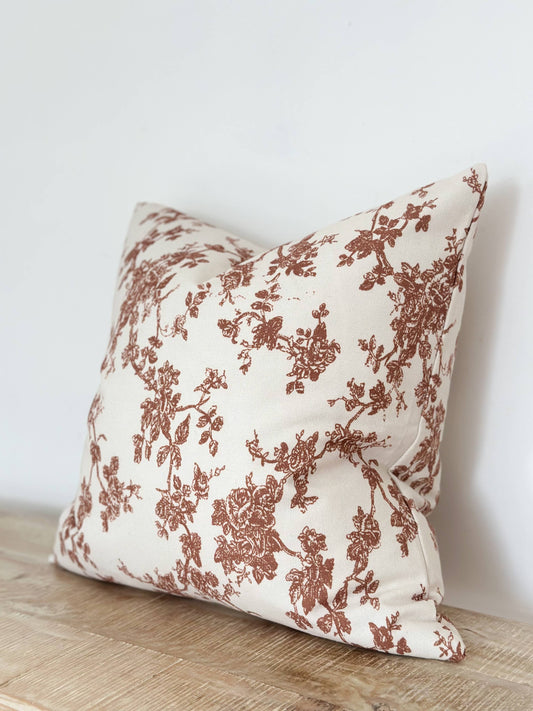 Cotton 45 x 45 - Rust Print - Kristia Rose Collections