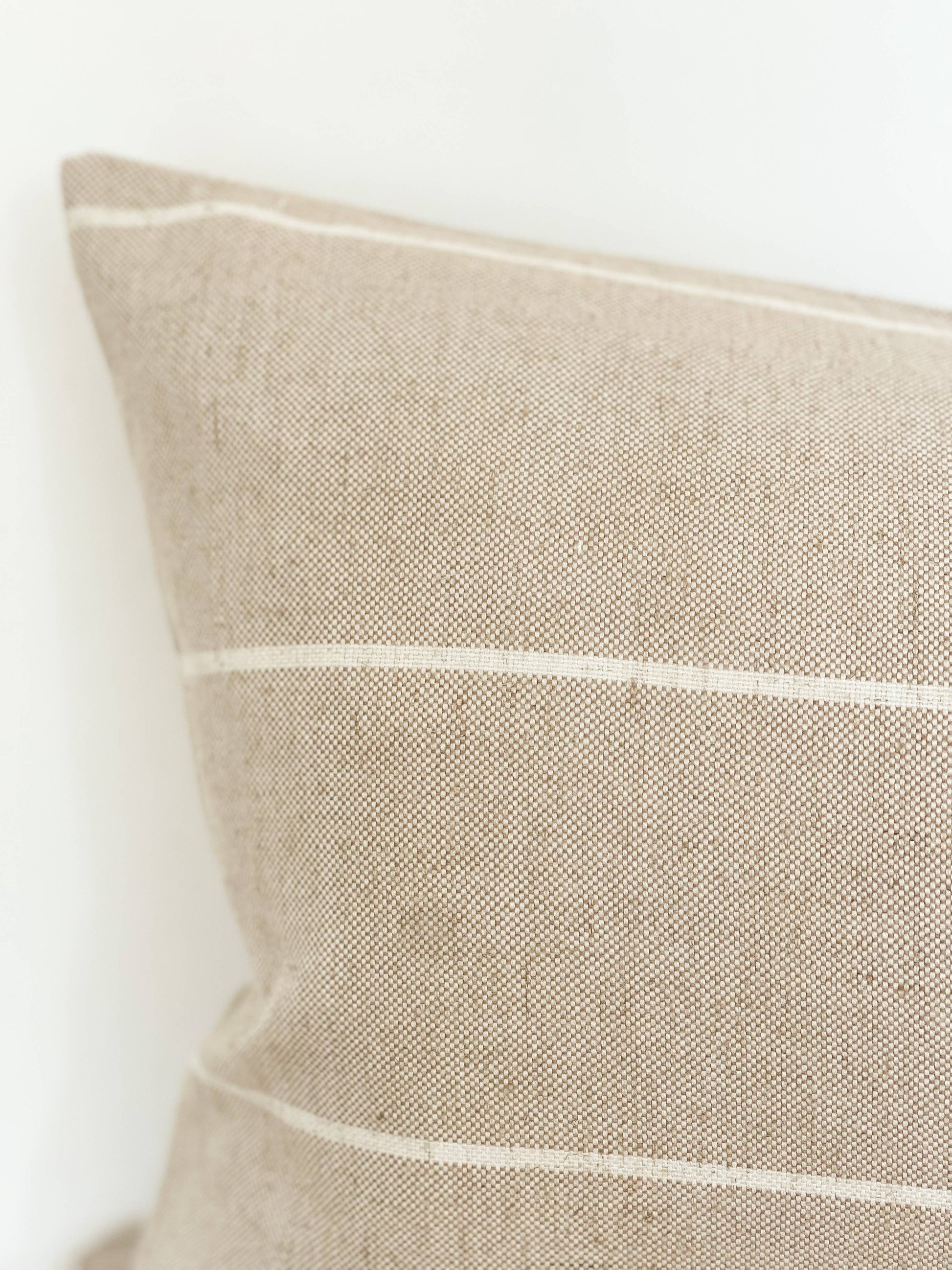 Linen Blend Cushion Cover 50×30 – Beige - Kristia Rose Collections