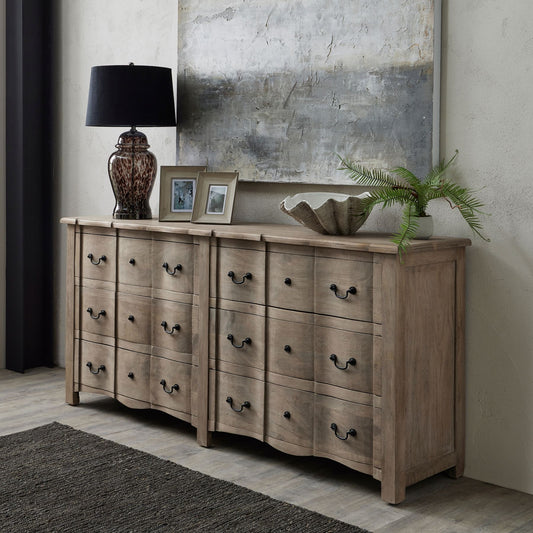 Large Elegant Six Drawer Sideboard