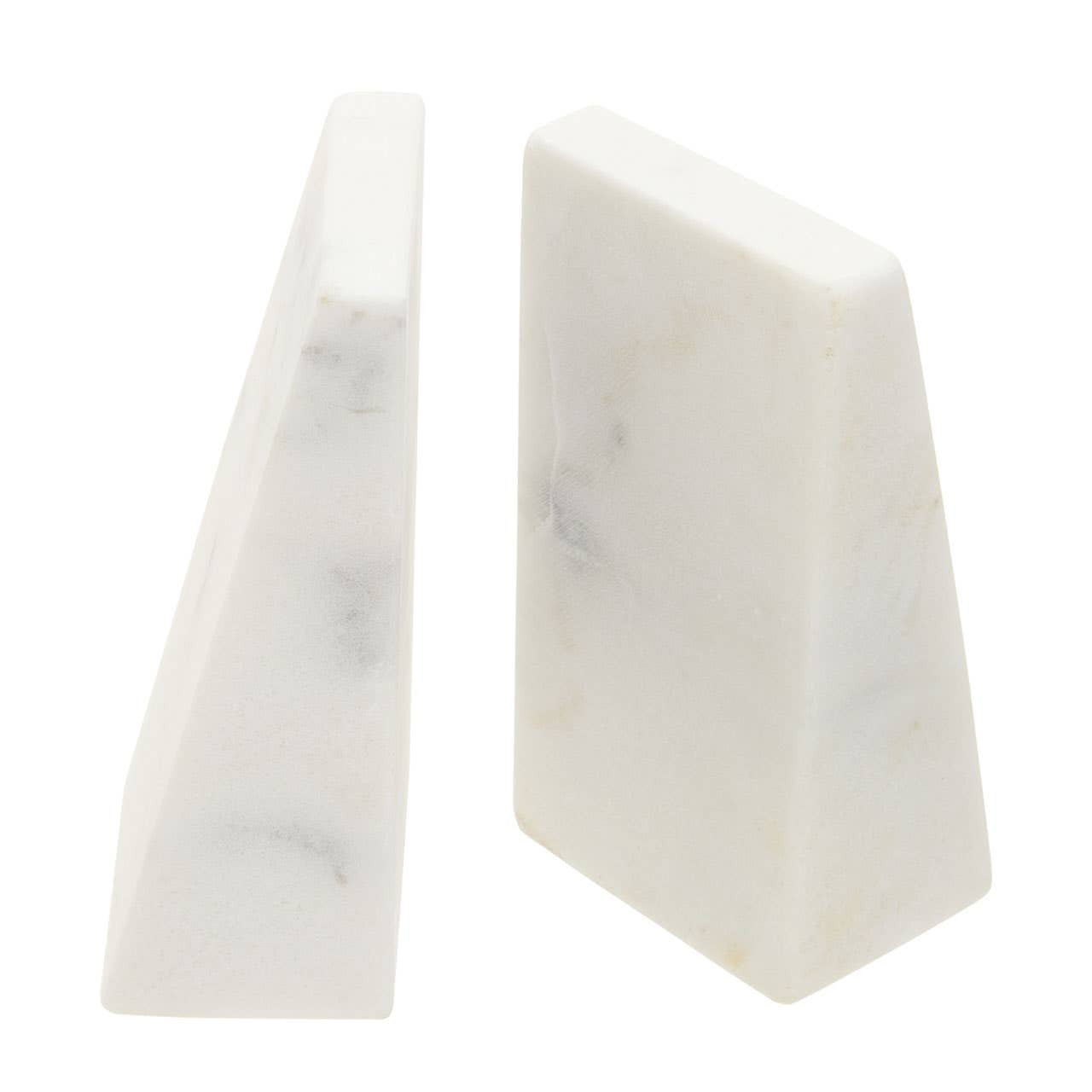 White Marble Bookends - Kristia Rose Collections